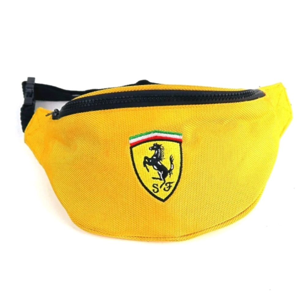 Vintage Ferrari Fanny Pack Bum Bag Buckle Zipper
